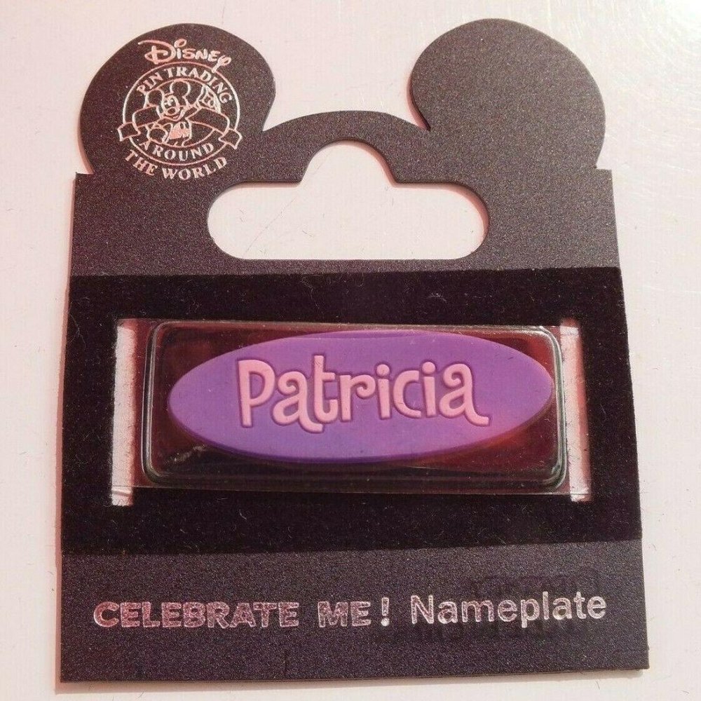Disney Pin WDW Celebrate Me "Patricia" Nameplate